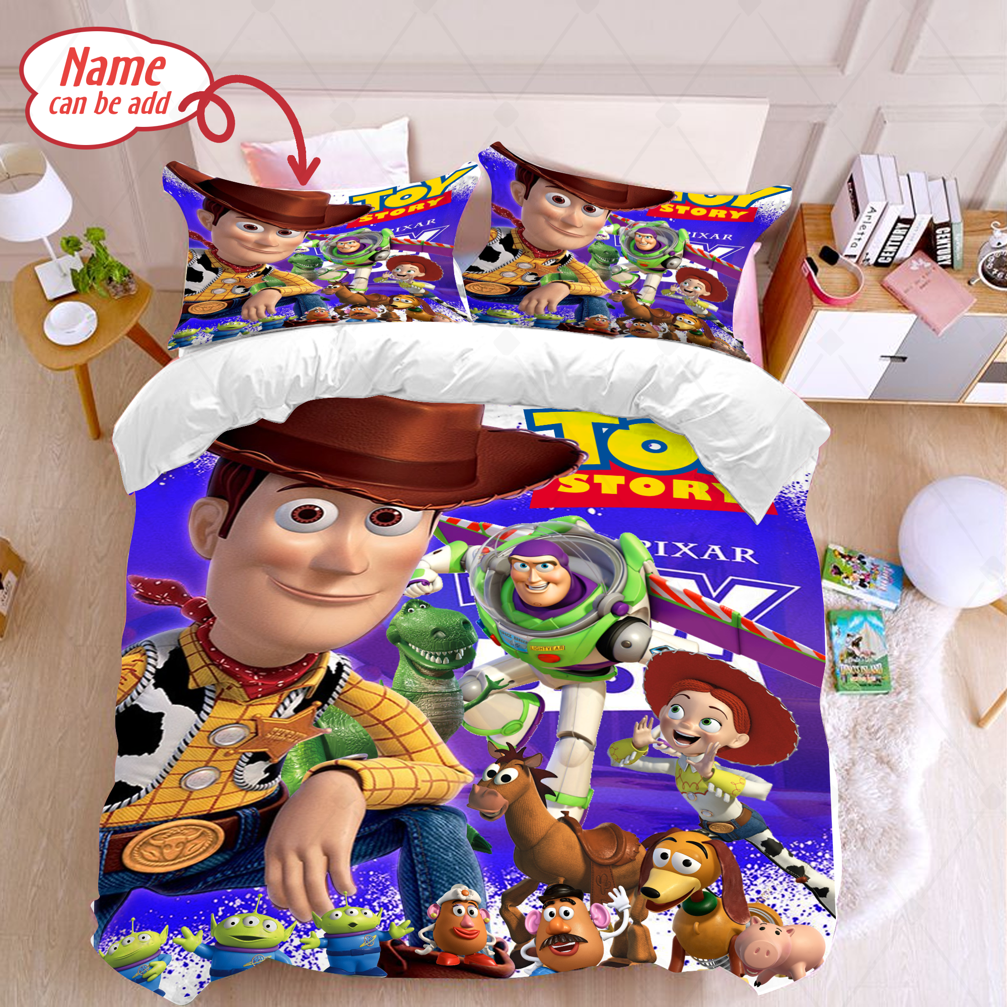 Personalized Toy Story Duvet Cover Bedding Set And Pillowcase Woody And Buzz Lightyear Blanket Toy Story Fan Gifts